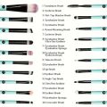 13 Pieces Makeup Brush Set Eye Shadow Foundation Women Cosmetic Brush Beauty Soft Makeup Tools With Bag. 