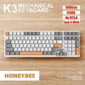 K68 Gaming Keyboard BT Wireless Mechanical Keyboard 5.0 Wireless Mechanical Keyboard 2.4G 68 KeysBacklit for PC Gamer Keyboards. 