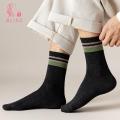 Bliss High-top Casual Socks High Elasticity Anti-slip Breathable Sports Socks Unisex Mid-tube No Odor Soft Sweat-absorption Cotton Socks Unisex Mid-calf Cotton Socks. 