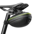 ROCKBROS Bike Bag with Light Double Warning EVA Hard Shell Bike Bag Seat Cycling Tail Rear Pouch Bag Bicycle Saddle. 