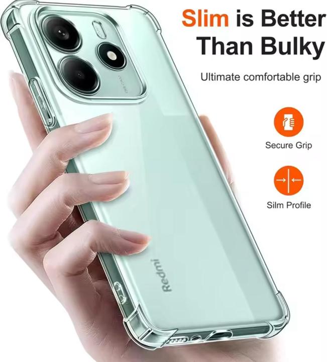 Cammy%20Redmi%20Note%2014%205G%20Shockproof%20Case%20-%20Transparent%20Protective%20Clear%20Back%20Cover%20Silicone%20Bumper%20Soft%20Case%20For%20Girls%20Boys%20Cute%20New%20Back%20Covers%20-%20Image%205