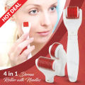 4 in 1 Derma Roller Anti Aging Facial Massager Skincare Micro Needle Therapy Skin Regeneration / Jarum Awet Muda. 