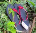Ladies slippers. flower design sandals handmade in Sri lanka. 