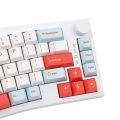 FEKER Alice80 68-key 65% Gasket Hot Swappable Split Wired/Wireless Mechanical Keyboard with Gateron Switch - White. 