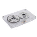 Reel To Reel Blank Cassette Tape Blank Sound Cassette Tape 50 Minutes Normal Bias Double Sided Transparent Box for Music Recording. 