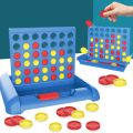 Foldable Connect 4 In A Line Board Game Classic Party Chess Family Toy Early Educational Puzzle Children Thinking Training Gifts. 