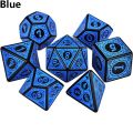 7Pcs/Set DND Dice D4~D20 Multi Sides Polyhedral Edge for Dungeon and Dragon Board Table Game Math Tabletop RPG D D Accessories. 