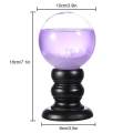 Storm Glass Weather Monitors Decorative Desktop Barometer Nordic Crystal Sphere Shape Weather Forecast with Wood Base. 