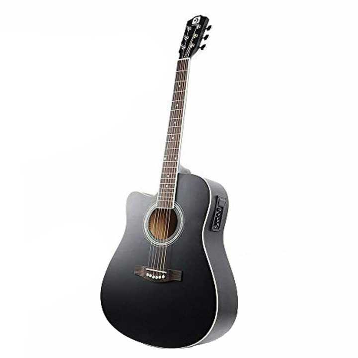 Vangoa 41" Left Hand Semi Acoustic Guitar Black