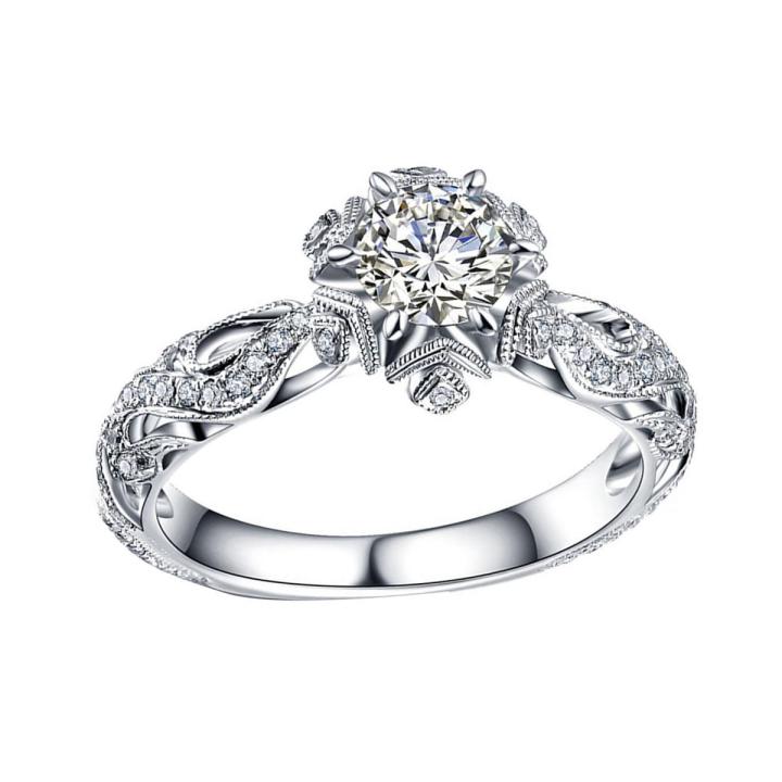 Ring All-match Rhinestone Lady Ring | Daraz.lk