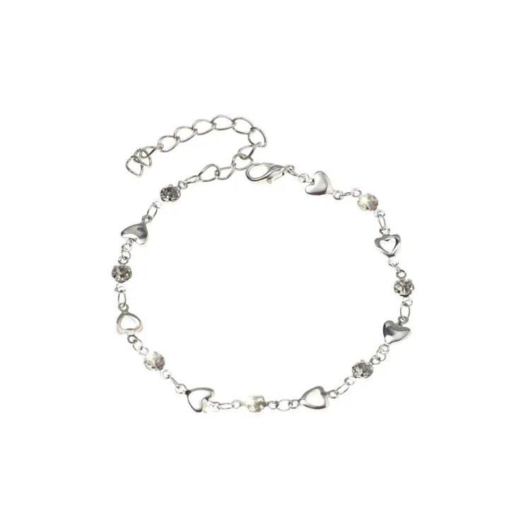 1%20Pc%20Simple%20Creative%20Design%20Ladies%20Women%20Trendy%20Chain%20Jewellery%20Accessories%20Pendant%20Bracelets%20Girls%20Korean%20INS%20Hollow%20%20%20Fashion%20Love%20Charm%20Bracelet%20-%20Image%209