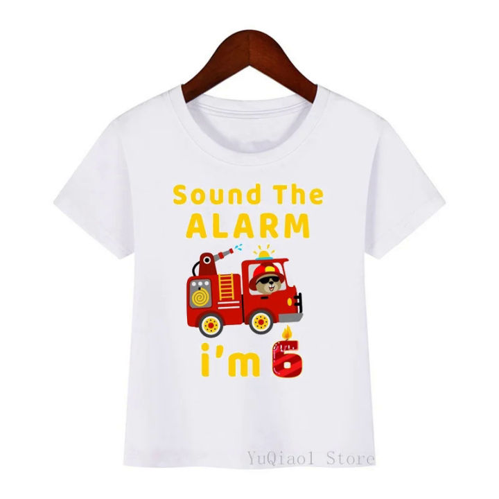 Children%20Fashion%20Fire%20Engine/%20Fire%20Truck%20Print%20Tshirt%201-8%20Year%20Baby%20Boy's%20White%20Short%20Sleeve%20T%20Shirt%20Summer%20Birthday%20Party%20Gift%20-%20Image%205