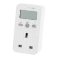 Meterk UK Plug Plug-in Digital LCD Energy Monitor Power Meter Electricity Electric Usage Monitoring Socket. 