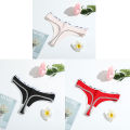 SMY 3PCS Ladies Cotton Underwear T Back Women Briefs  Low-Rise Breathable Women Panties. 