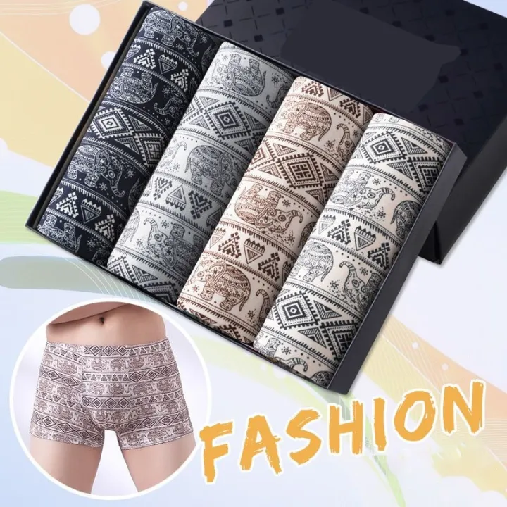 4pcs/set%20Mens%20Panties%20Seamless%20Printed%20Underpants%20Man%20Pack%20Shorts%20Boxers%20Underwear%20Mid-waist%20Male%20Fashion%20Boxer%20Large%20Size%20L-4XL%20-%20Image%205
