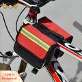 SuperRide Bike Rear Pouch Wear-resistant Mountain Bike Oxford Cloth Front Beam Saddle Bag. 