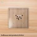 1:12 cale Miniature Weiqi Game Micro Landscape for Bedroom S. 