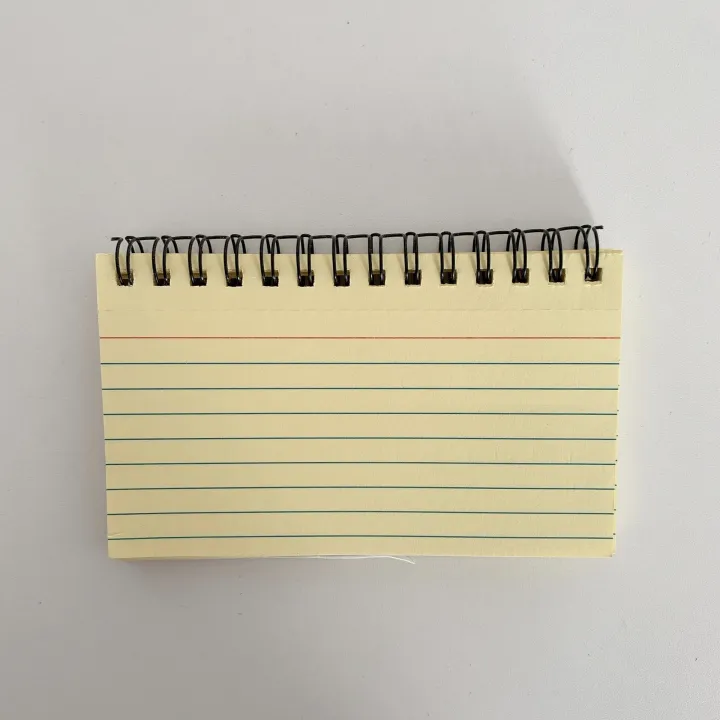 【ZOSR】Small Index Cards Index Cards With Ring Colored Index Cards 3x5 Index Cards Index Card Holder