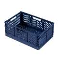 Plastic Folding Storage Container Basket Crate Box Stack Large Foldable Organizer Box Sundries Storage. 