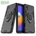 Lenuo Phone Case for Samsung Galaxy A01 Core / M01 Core Silicone PC Metal Ring Holder Cover. 