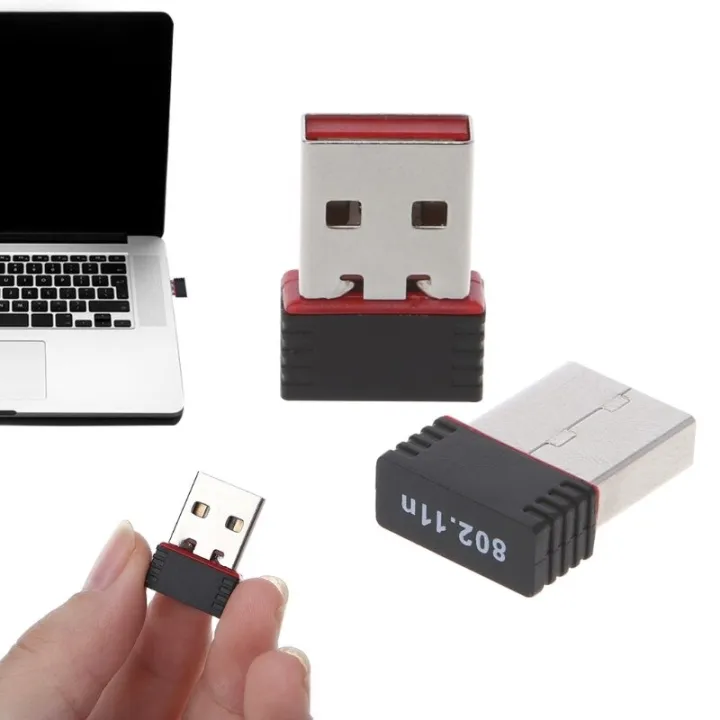 High Speed 150Mbps 2.4 Ghz Nano Wireless USB 2.0 Wifi Adapter 802.11N Windows, Linux, Mac OS