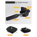 Tripod Head Camera Video Head Hydraulic Fluid Handle 3/8" 1/4"Thread with Quick Release Plate. 
