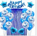 birthday decoration full sets ( blue color theme ). 