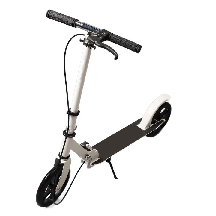 Foldable%20Adjustable%20Scooter%20with%20Handbrake%20Kick%20Scooter%20for%20Teens%20Adults%20Load%20150kg%20Antislip%20Shock%20Absorption%20Stand%20Kick%20Scooter%20-%20Image%202