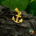 Gold Plated Gold Fused Stainless Steel Anchorr Pendant Guarantee Fashion and Stylish Design for Men. 