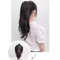 Heat Resistant Ponytail Hairpiece - 50cm Length, Brown/Black Colors. 