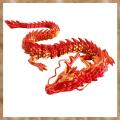 Chinese Dragon Fish Tank Landscaping Decoration 60cm 3D Printed Articulated Dragon,D. 