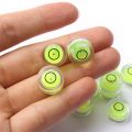10pcs Precision Mini Spirit Level Set Round Bubble Level Mini Spirit Level Bullseye Level Mark Surface Level Measuring Tools Set. 