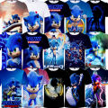 Sonic 2 Shirt Summer Kids Boys Super Sonic Anime T Shirts 3D Print Harajuku Casual Graphics Streetwear Short Sleeve Girls Shirts. 