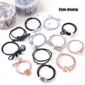 12Ps/Set Hair Ring Colorful Rubber Band Head Rope. 