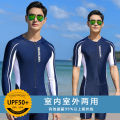One-Piece Men's Swimsuit Teenagers plus Size Men's Diving Suit Swimming Equipment2023Long Sleeve Trousers Swimsuit Set. 