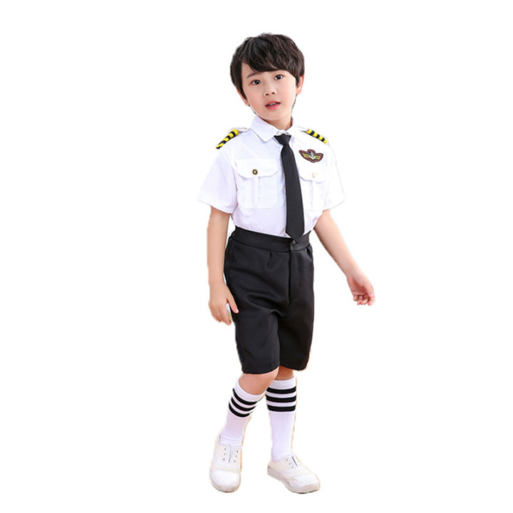Flight%20Attendent%20Cosplay%20Costumes%20For%20Children%20Halloween%20Party%20Aircraft%20Pilot%20Uniforms%20Kids%20Performance%20Profession%20Class%20Wear%20-%20Image%205