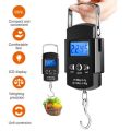 50kg X 10g Mini Digital Scale for Fishing Luggage Travel Weighting Steelyard Portable Electronic Hanging Hook Scale Hand Scales. 