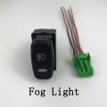 【Fan】 DRL Fan Fog Front Camera Parking Sensor Switch Wire For Mitsubishi Pajero Lancer X. 
