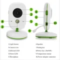 2.0’’Electronic Baby Monitor with Camera for Kids Baby Surveillance Camera Sleep Safety for Babies Security-protection 2.4GHz. 