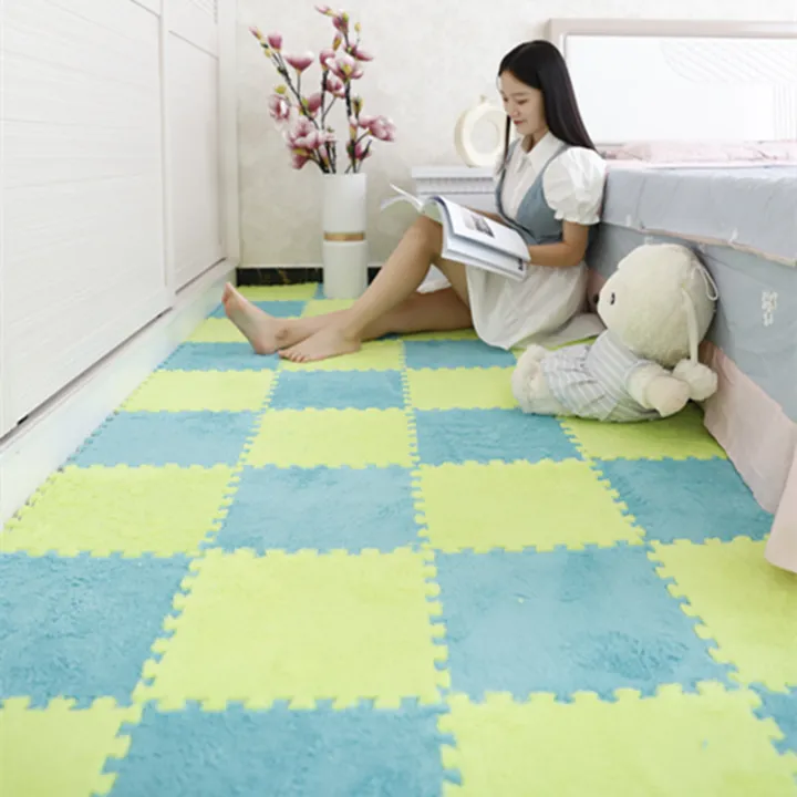 30X30Cm%20Kids%20Carpet%20Foam%20Puzzle%20Mat%20EVA%20Shaggy%20Baby%20Eco%20Floor%20Square%20Stitching%20Velvet%20Mat%20For%20Living%20Room%20Decor%20Floor%20Mats%201Pcs%20-%20Image%202