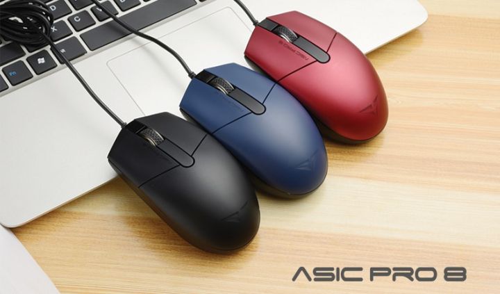 Alcatroz Asic Pro 8 High Speed Blue Ray 4 Button USB Mouse (BLUE)