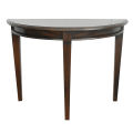 Don Carolis - Console Table Half Round - Mahogany Wood - Mara Colour  - 48''X18'. 