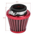 Red-8mm Universal Motorcycle Motorbike ATV Dirt Bike Air Filter Cleaner Replacement. 
