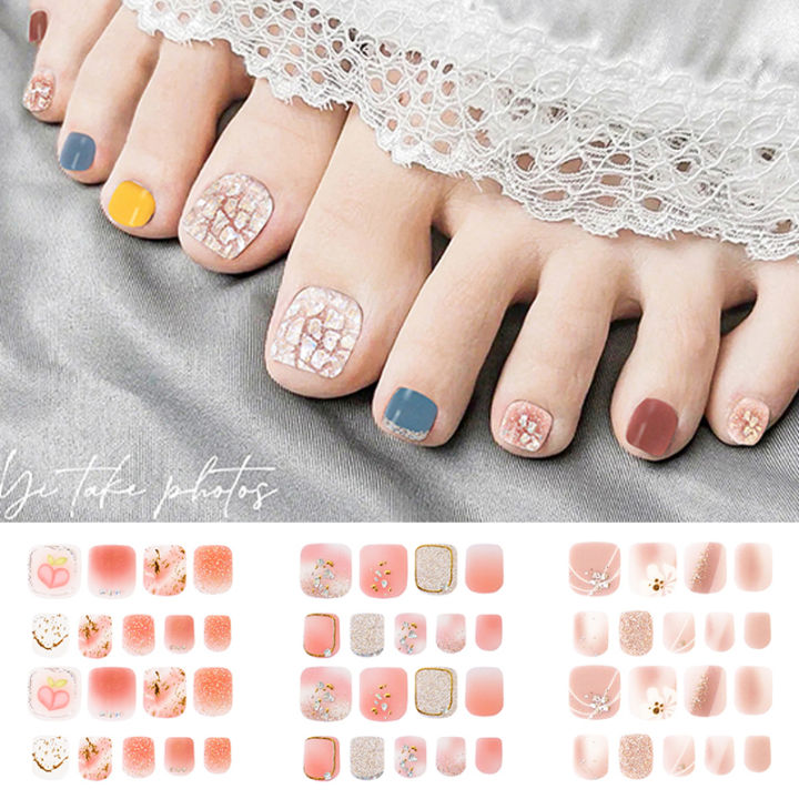 Summer%20Style%2022Tips%20Mirror%20Toe%20Nail%20Stickers/Strips%20Nail%20Art%20Nails%20Stickers%20For%20Nails%20Toe%20Girls%20Self-Adhesive%20Feet%20Stickers%20-%20Image%202