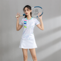 New Badminton Clothing Suit Quick-Drying Breathable Men's and Women's Table Tennis Dress Summer Short-Sleeved Tennis Team Sportswear. 