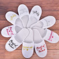 【WEJA】Toplans 1Pair Bride Wedding Decoration Bridesmaid Party Slippers Ladies Party Supplies. 