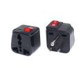 Wonpro Universal Japan United States Canada Philippines Thailand power connector AU EU UK swiss italy to US travel adapter plug Type B with switch and indicator lamp. 