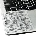 Reference Keyboard Shortcut Sticker Adhesive For PC Laptop Desktop Shortcut Sticker for Apple Mac Chromebook Window Photoshop. 