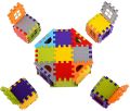 Happy Home House Blocks with Windows for Kids, Smart Activity Fun Multi Colour Building Blocks for 3,4,5,6,7,8 Year Old Boys. Girls, Children Altogether 36 Pieces. 