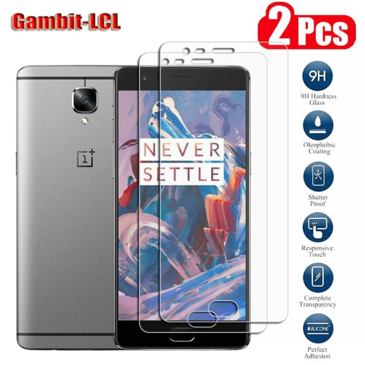 2Pcs Original Protective Tempered Glass For OnePlus 3 3T 5.5 OnePlus3 Three A3003, A3000, A3010 Screen Protector Cover Film